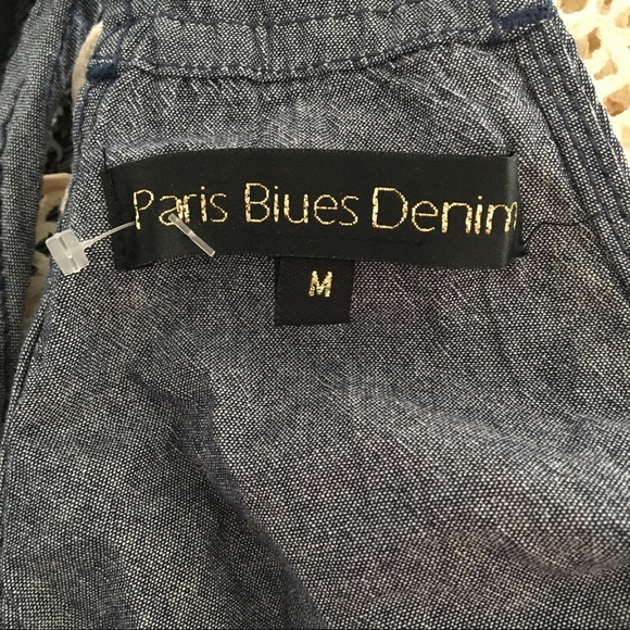 Paris Blues sleeveless short romper w/pockets size medium - Picture 7 of 8